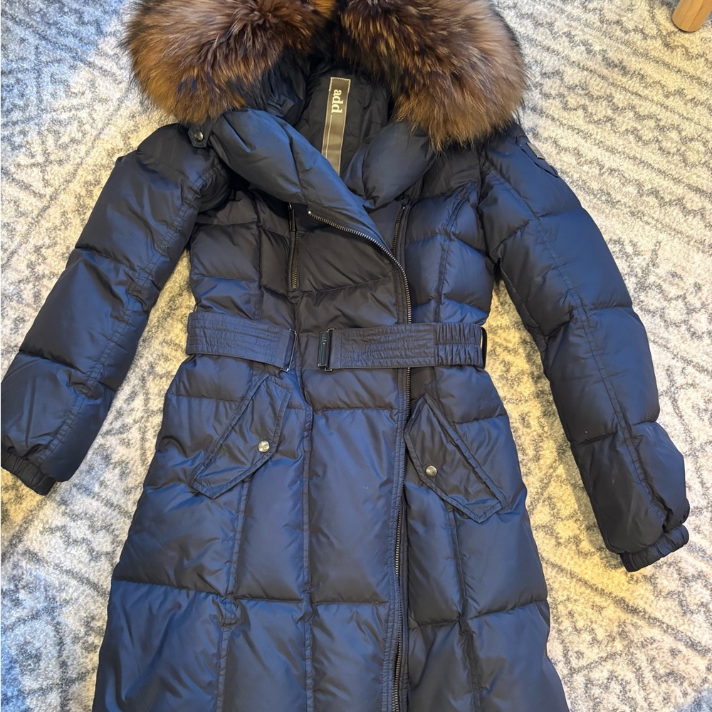 Add Down Long Puffer in Navy